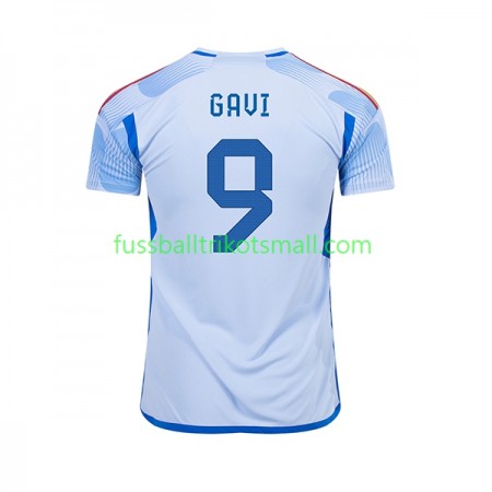 Fußballtrikots Spanien Gavi 9 FIFA WM 2022 Kurzarm Auswärts-trikot kaufen